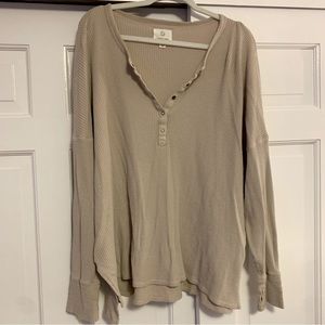 Aerie offline waffle-knit tee